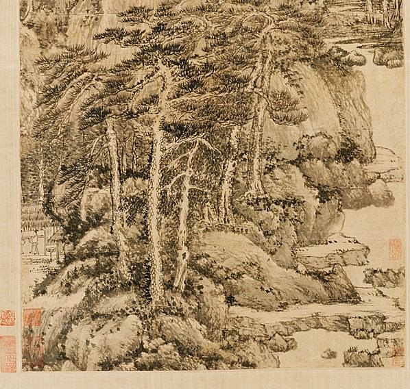 元代画.王蒙_夏日山居图轴_7110.26993_494dpi