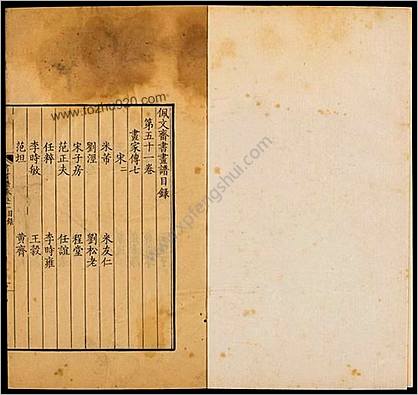 佩文斋书画谱.卷51至75.总100卷.王原祁.孙岳颁等奉旨纂辑.清康熙四十七年内府刻本