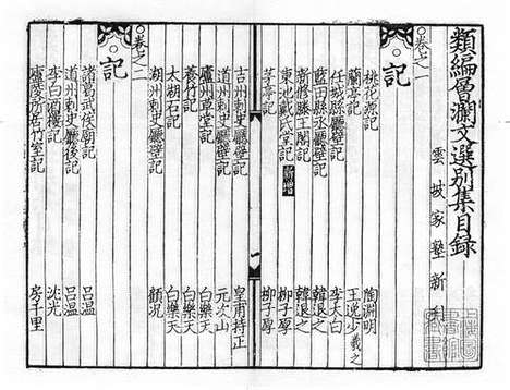 《类编层澜文选》元云坡家塾刻本_卷四