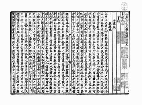 《三苏先生文粹》宋婺州吴宅桂堂刻王宅桂堂修补印本_卷六