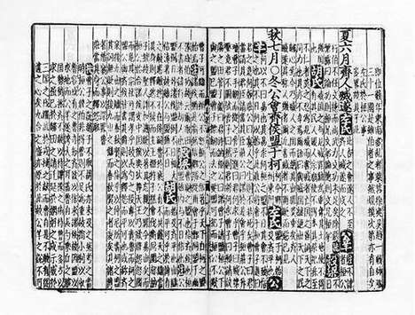 《春秋诸传会通》元至正十一年虞氏明復斋刻本_卷四