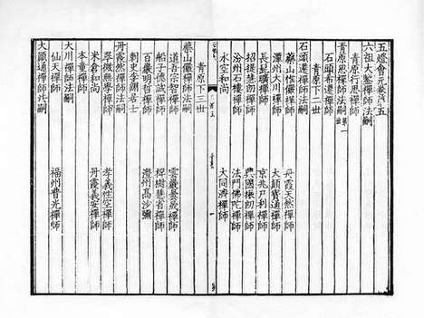 《五灯会元》宋刻本_卷五