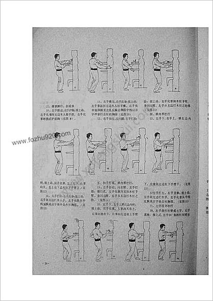 咏春木人桩实用功法一百六十五法