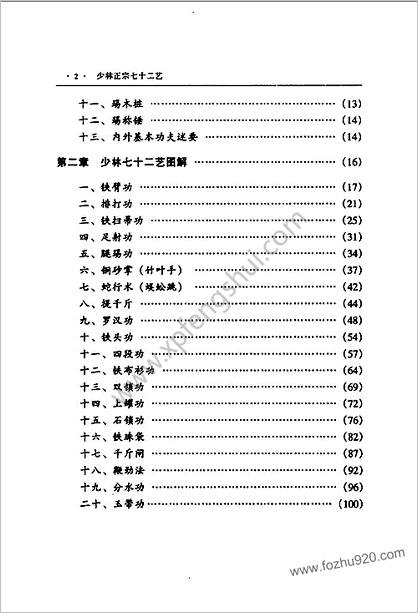 少林正宗七十二艺.德虔.素法