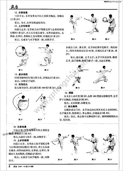 武当榔梅派鱼门拳功法_燕青图