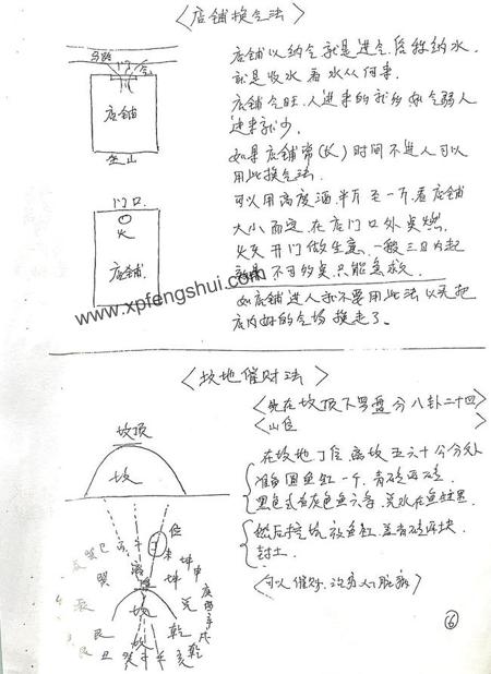 风水化解资料_手抄本