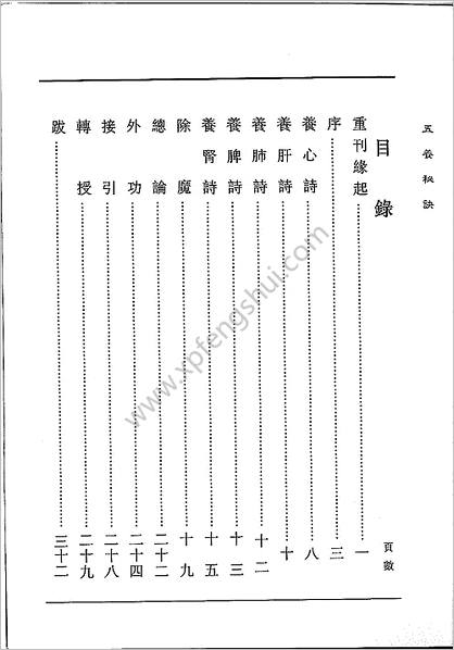 《五养秘诀》