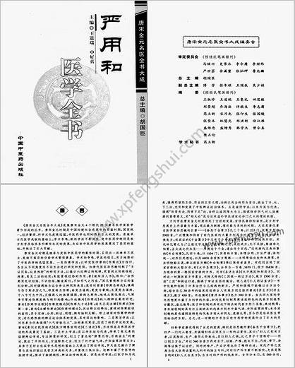 唐宋金元名医全书大成--严用和医学全书