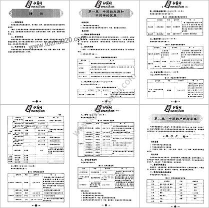 中医基础课程笔记图解中药学笔记图解