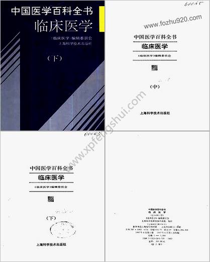 中国医学百科全书_临床医学_上-中-下册_扫描版