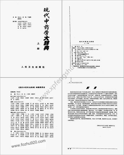 现代中药学大辞典_上-下册_宋立人-等编着