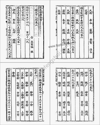 钦定四库全书_子部_医家类_鍼灸甲乙经_卷三-卷四